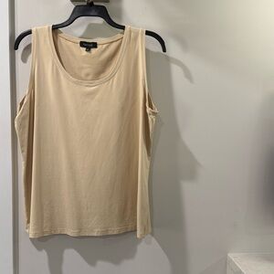Karen Kane Cream Sleeveless Tank Top